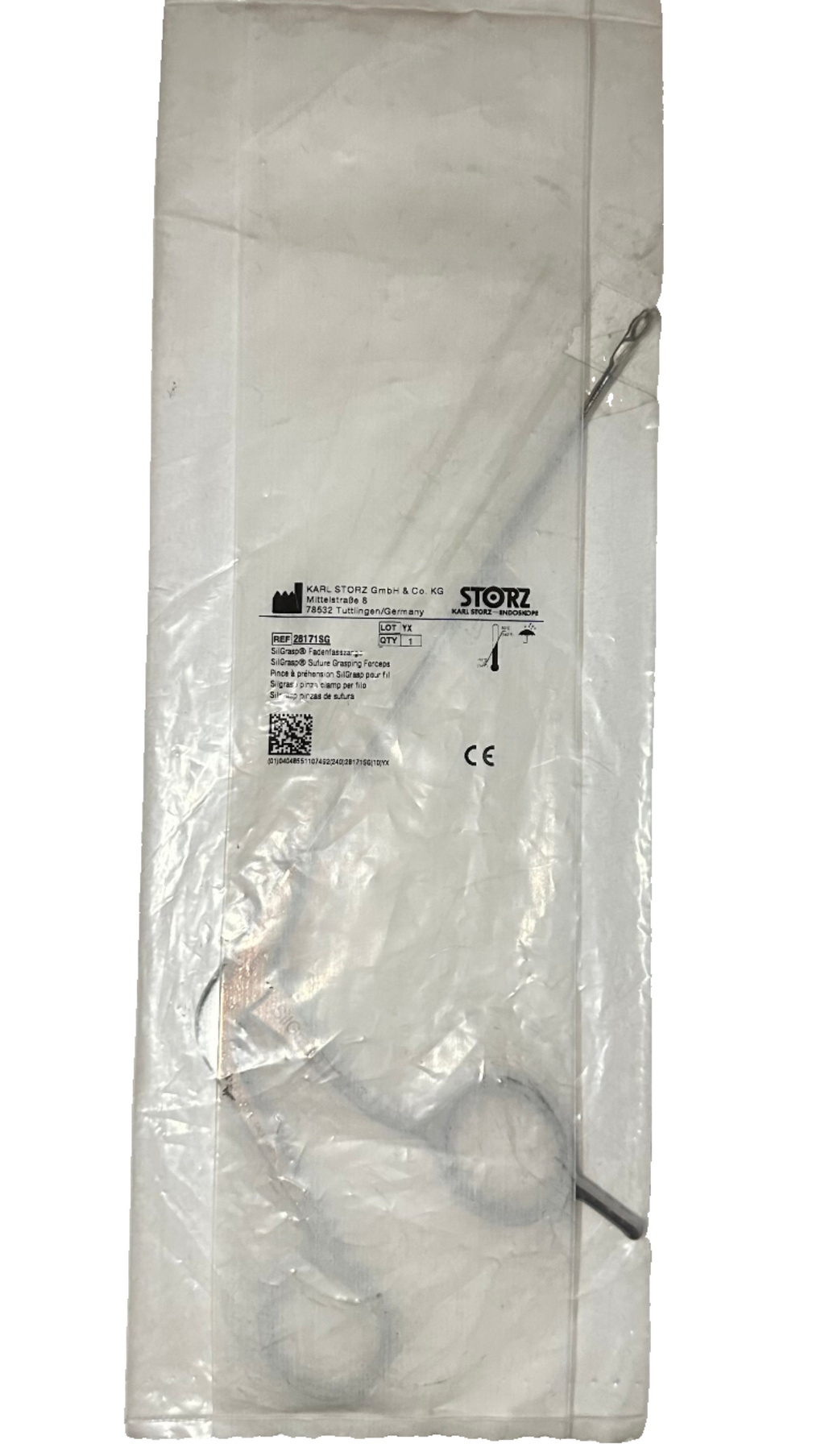 KARL STORZ SilGrasp Suture Grasping Forceps - (28171SG)